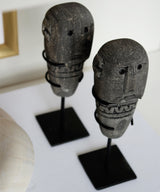 Statuetta decorativa nera