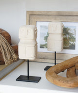 Statuetta decorativa bianca