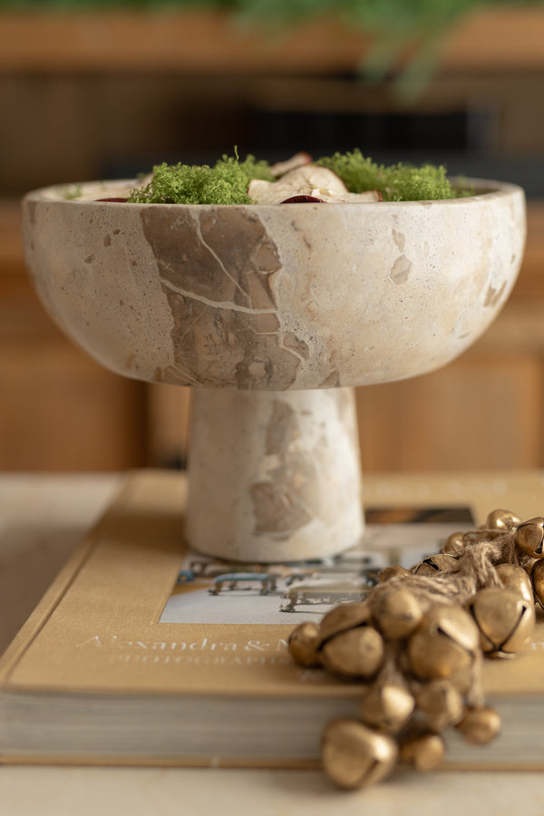 Bowl in marmo  travertino