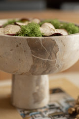 Bowl in marmo  travertino