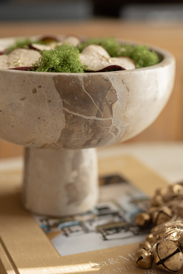 Bowl in marmo  travertino