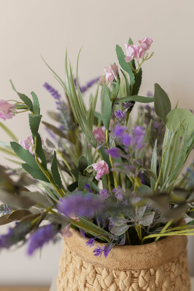 Bouquet 3 fasci di lavanda e fiori di campo