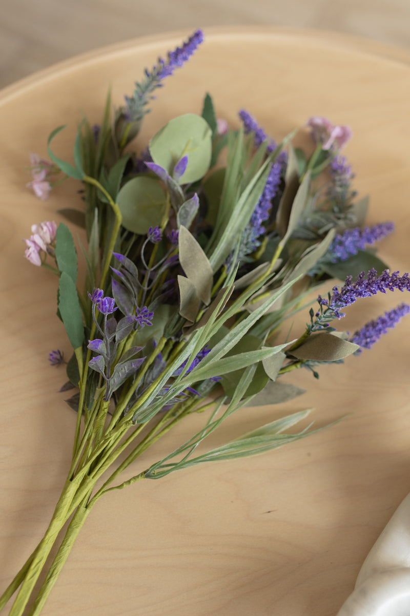 Bouquet 3 fasci di lavanda e fiori di campo