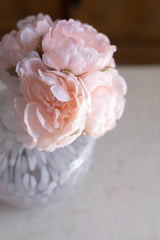 Bouquet peonie rosa pesco
