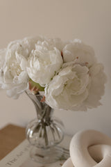 Bouquet peonie bianche