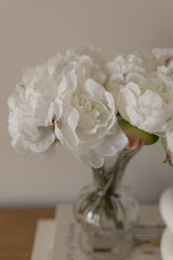 Bouquet peonie bianche