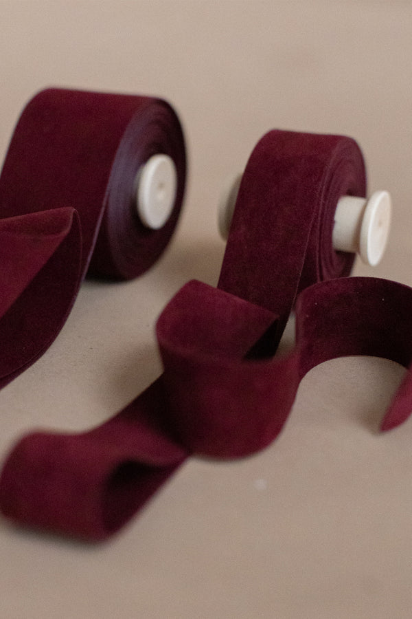 3 Nastri in doppio velluto bordeaux