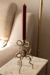 Set 2 portacandele a fiocco con candela avvento in regalo