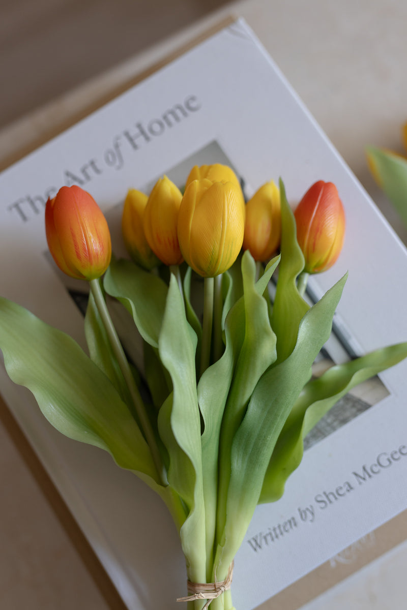 Fascio 7 tulipani arancio
