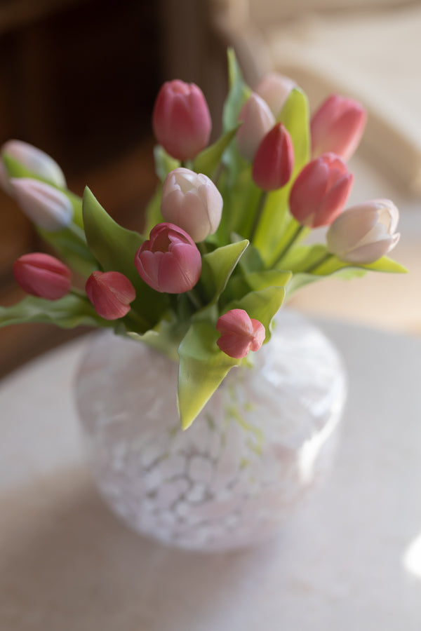 Fascio 7 tulipani mix rosa chiaro e scuro