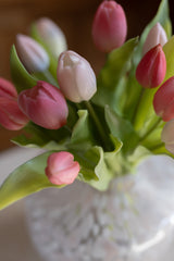 Fascio 7 tulipani mix rosa chiaro e scuro
